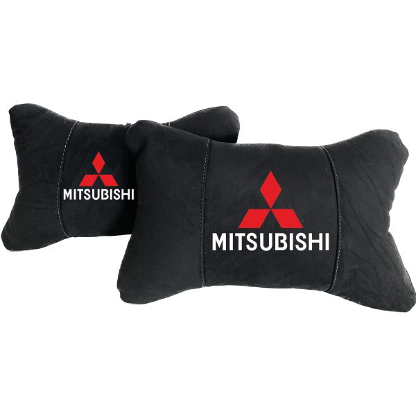 Luksusowe poduszki samochodowe z Alcantary - Mitsubishi